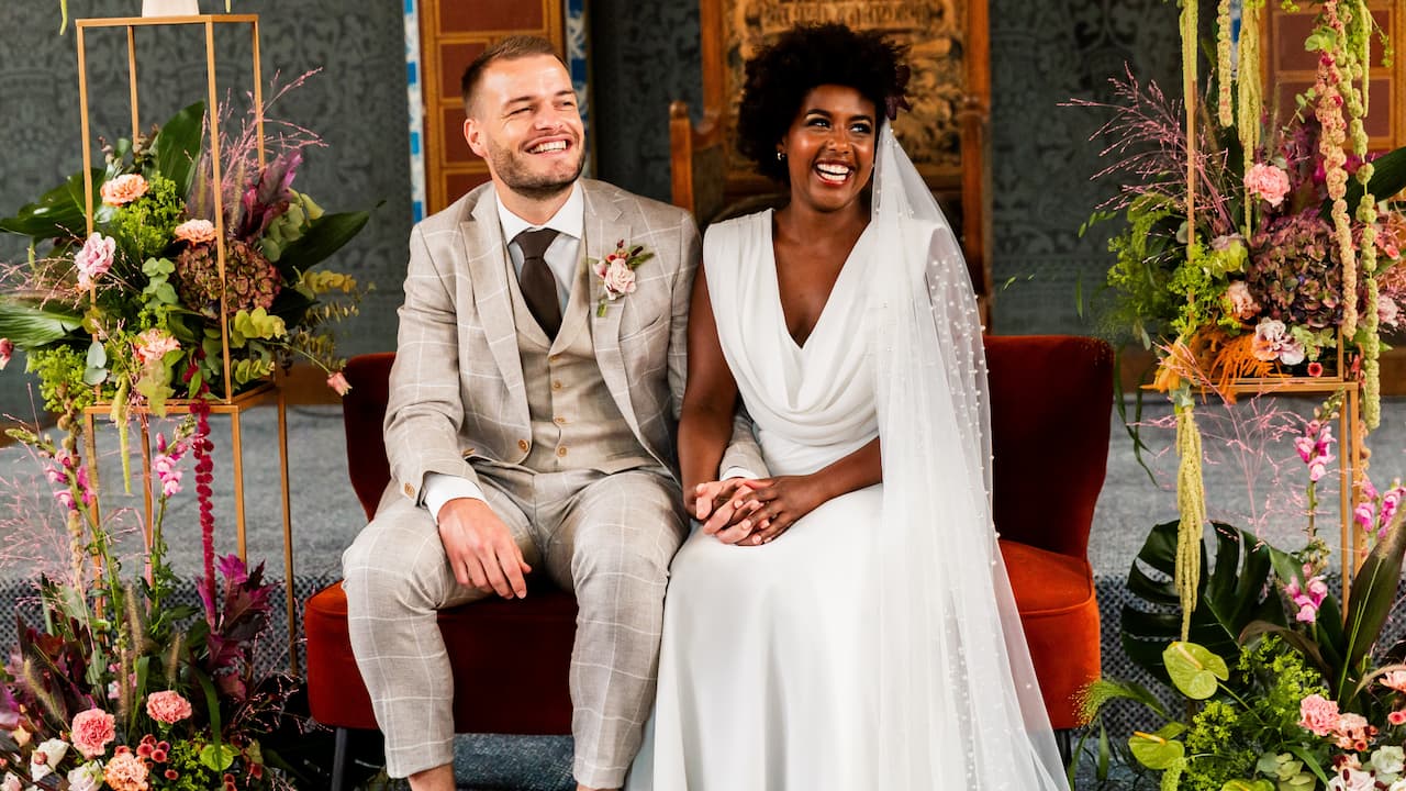 Bruiloft Winand & Sela, Winand en Sela in de Statenzaal